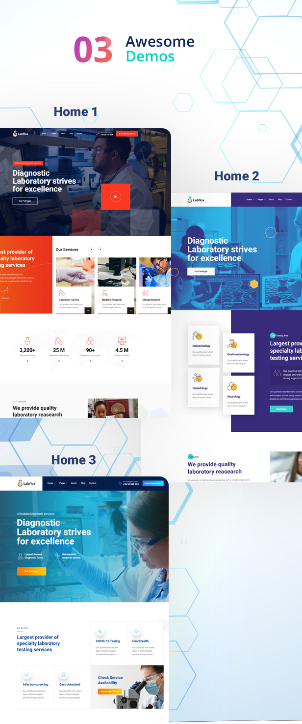 Labflox – Laboratory & Research Responsive WordPress Theme