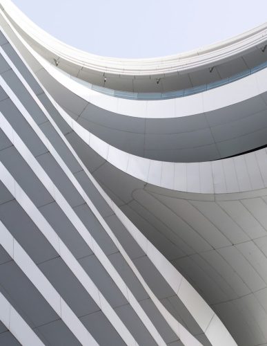 Adjacent open-air court acts as oasis